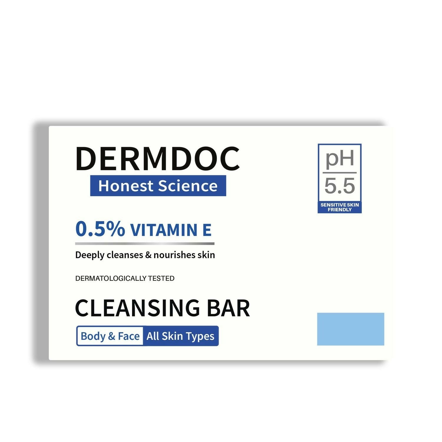 DermDoc 0.5% Vitamin E Cleansing Bar For Moisturized Skin - Distacart