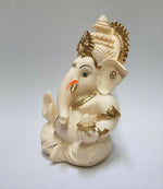 Thumbnail for Gold Art India Peach Ivory Finish Ganesha Idol - Distacart