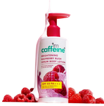 Thumbnail for mCaffeine Brightening Raspberry Rush Serum Body Lotion SPF 50 PA+++