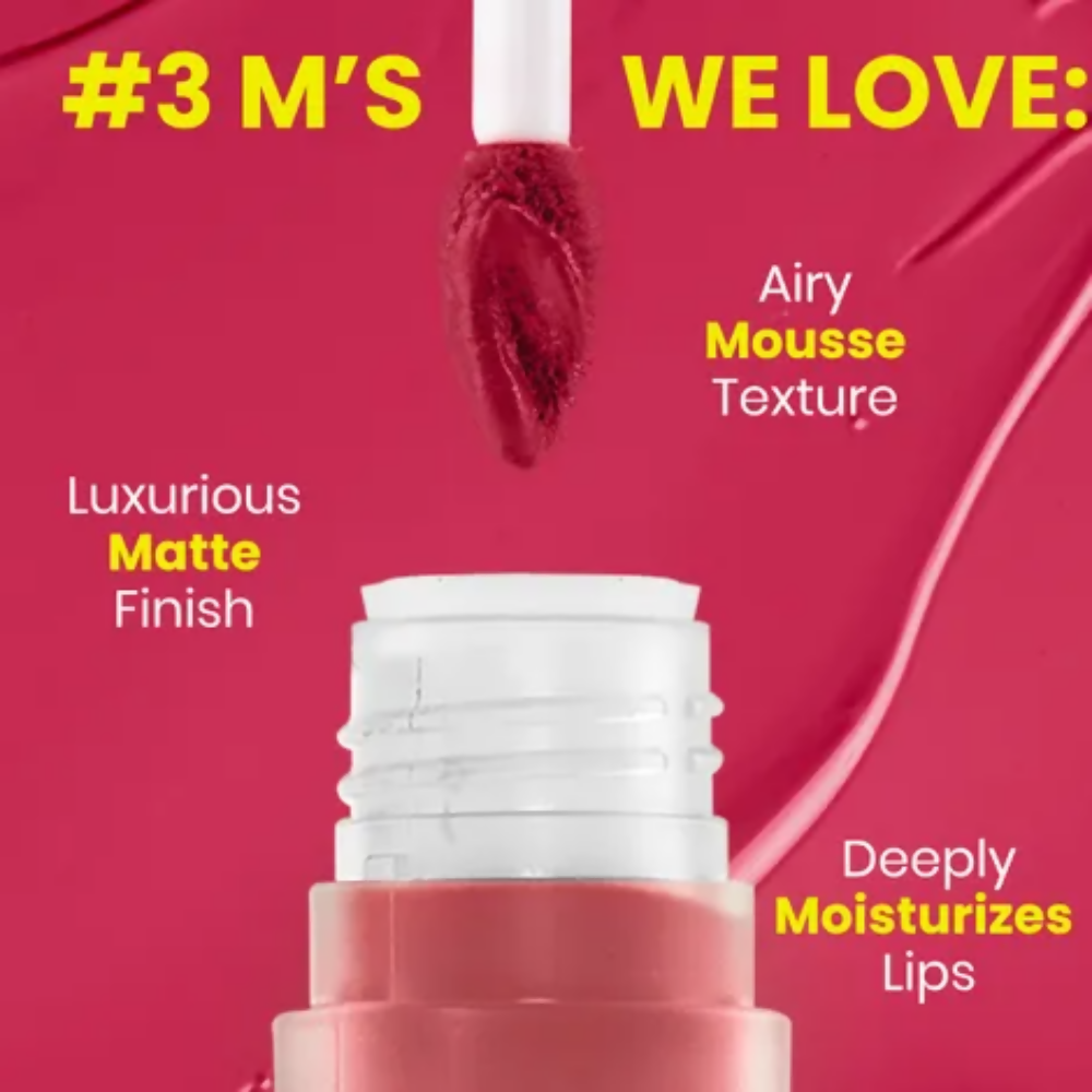 NY Bae Velvet Mousse Liquid Lipstick - Fiesty Pink 05 - Distacart