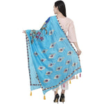 Thumbnail for A R Silk Silk Peacock Multi Fancy Dupatta Color Firozi Dupatta or Chunni