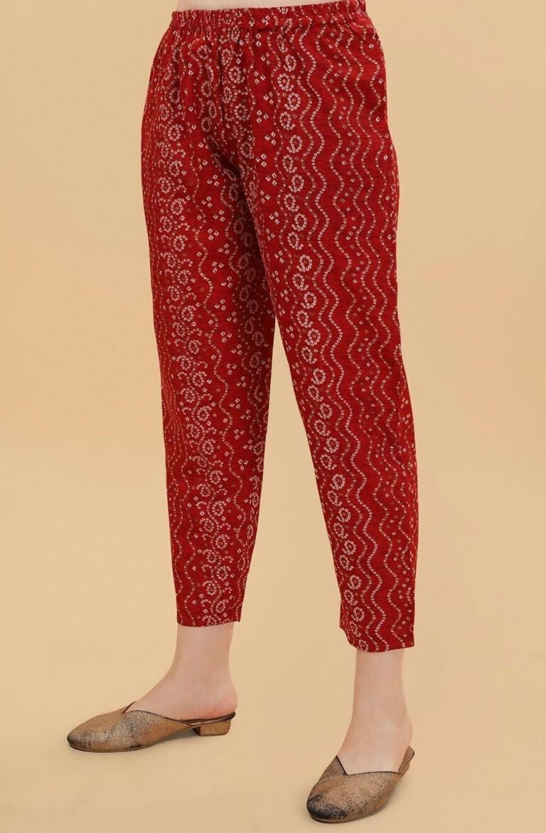 Alvano Alvano Stylish Lehriya Kurti with Pant and Dupatta Set for Women's and girls - Distacart