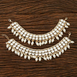 Thumbnail for Joban Fashion Women Golden White Kundan Payal Anklet - Distacart