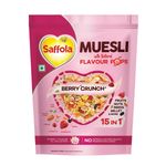 Thumbnail for Saffola Muesli Fruit & Nut Berry Crunch with Flavour Pops