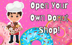 Thumbnail for The Small Wonderland Pretend Play Donut Shop Set – 12 Colorful Fabric Donuts with Play Menu, ATM Cards, Money, and Shop Poster