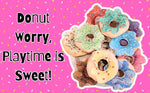Thumbnail for The Small Wonderland Pretend Play Donut Shop Set – 12 Colorful Fabric Donuts with Play Menu, ATM Cards, Money, and Shop Poster