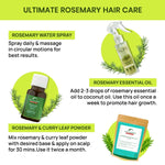 Thumbnail for Alps Goodness Rosemary Hair Essentials Kit - Rosemary Water Spray , Rosemary Essential Oil & Rosemary & Curry Leaf Powder - Distacart