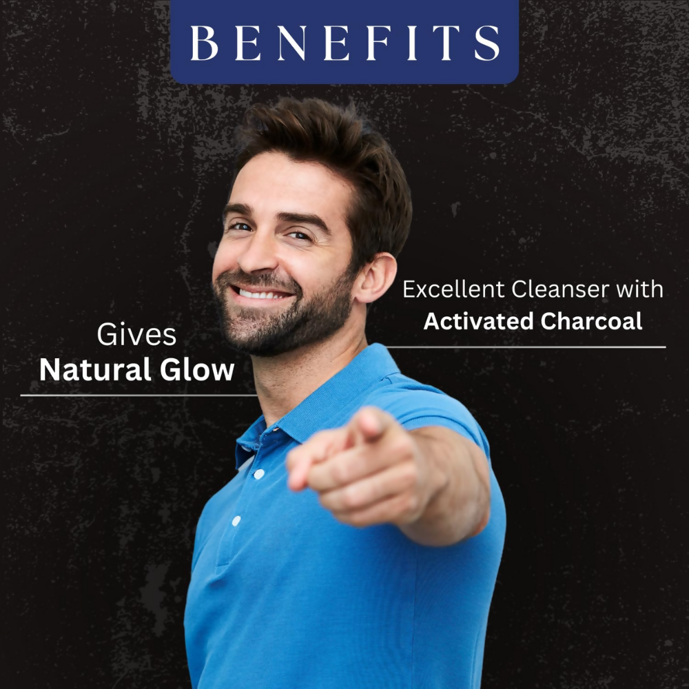 Amazing Earth Activated Charcoal Face Scrub for Men - Dista