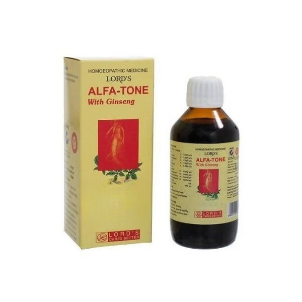 Lord's Homeopathy Alfa-Tone With Ginseng - Distacart