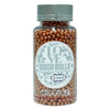 confect orange disco balls sprinkles 2 mm 120 gms