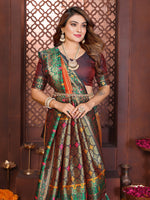 Thumbnail for Anaita Banarasi Tissue Silk Saree - Distacart
