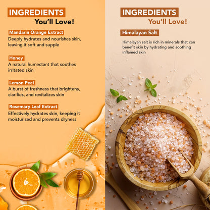 Botanic Hearth Mandarin Orange Body Wash & Himalayan Scrub - Distacart