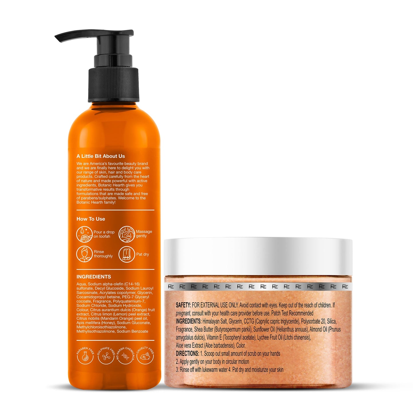 Botanic Hearth Mandarin Orange Body Wash & Himalayan Scrub - Distacart