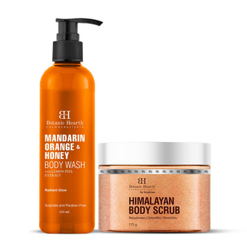 Botanic Hearth Mandarin Orange Body Wash & Himalayan Scrub - Distacart