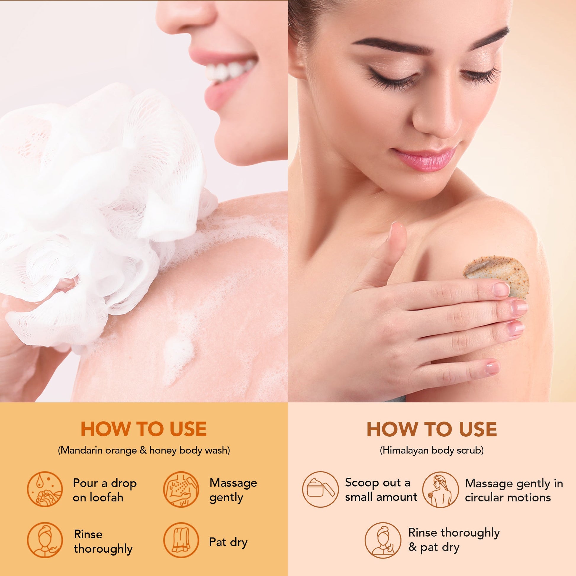 Botanic Hearth Mandarin Orange Body Wash & Himalayan Scrub - Distacart