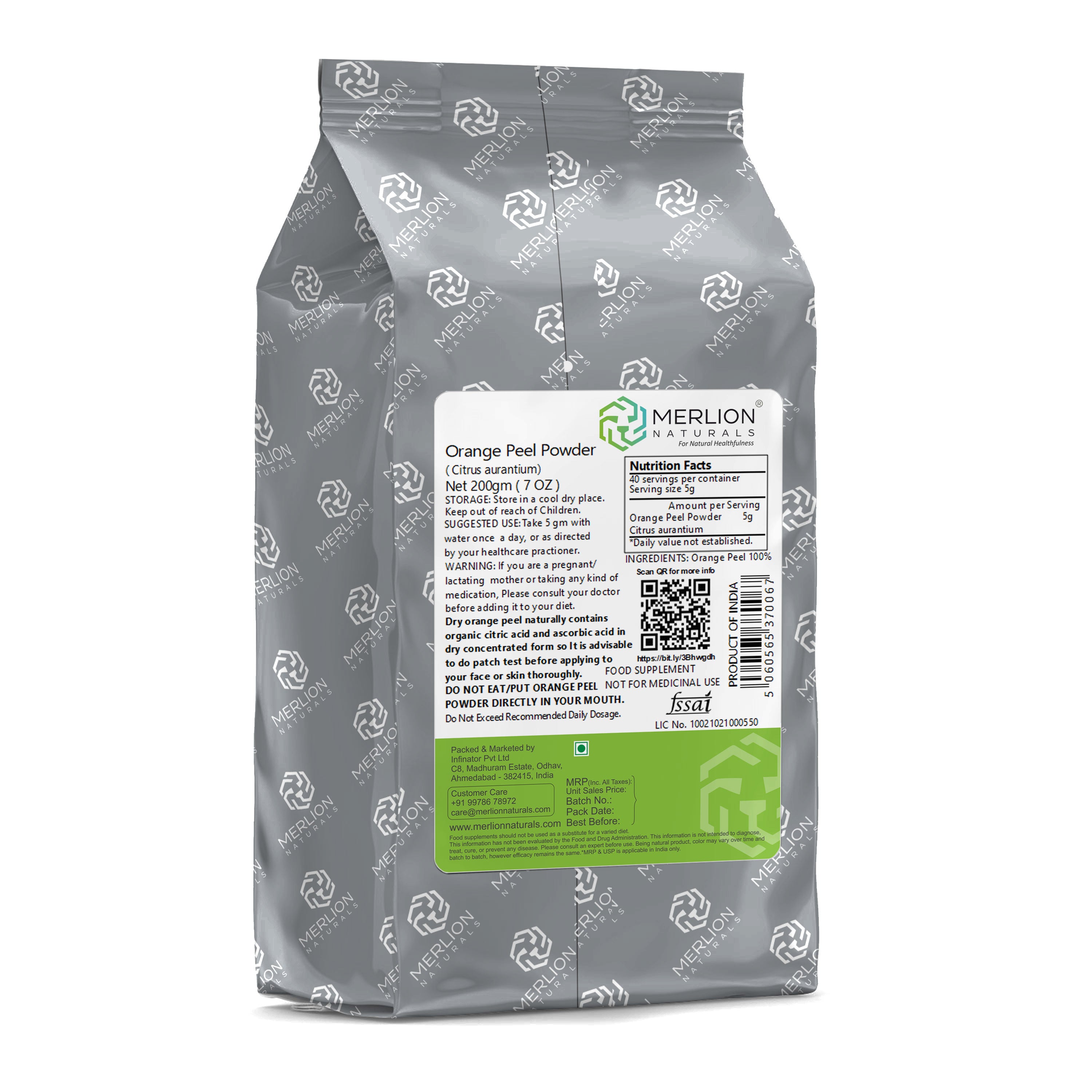 Merlion Naturals Orange Peel Powder - Distacart