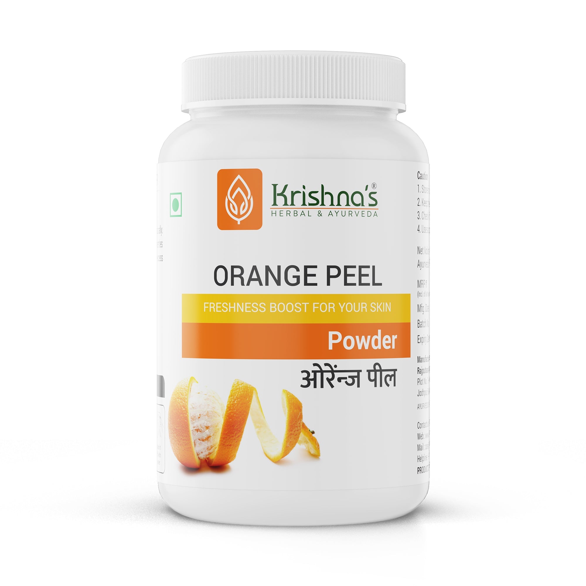 Krishna'S Herbal & Ayurveda Orange Peel Powder - Distacart