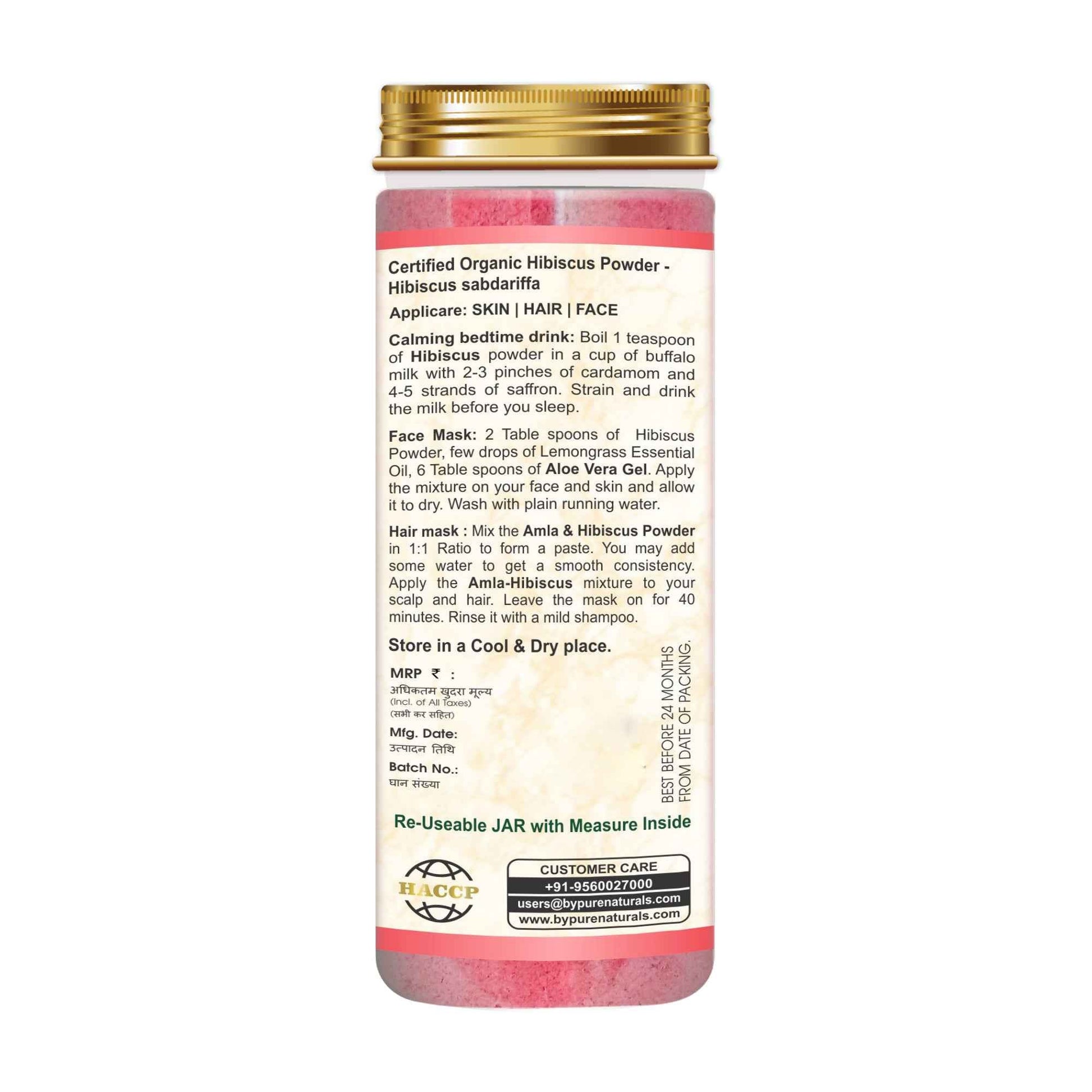 byPureNaturals Organic Hibiscus Powder - Dista