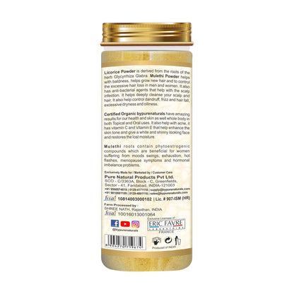 byPureNaturals Organic Mulethi Licorice Powder - Dista