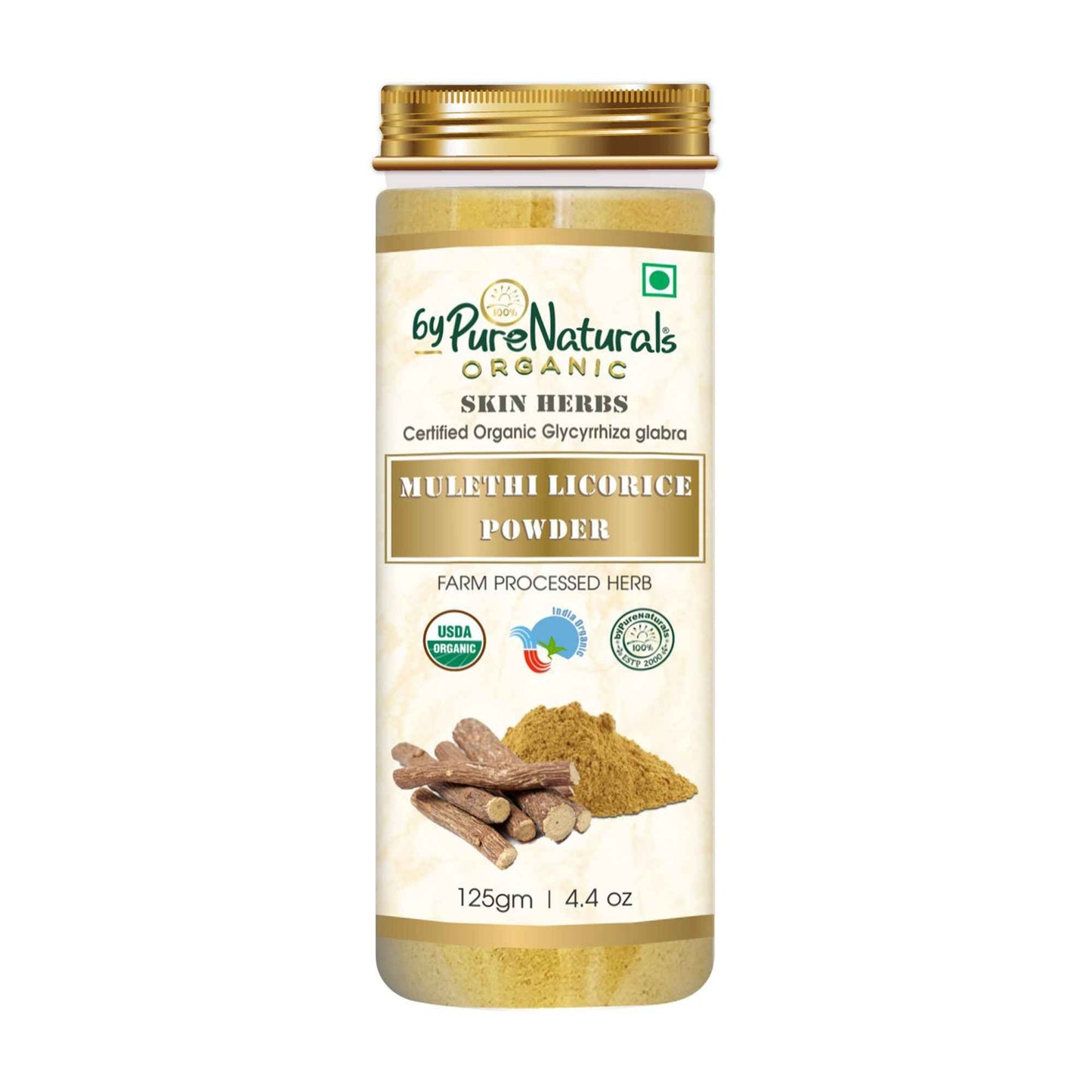 byPureNaturals Organic Mulethi Licorice Powder - Dista