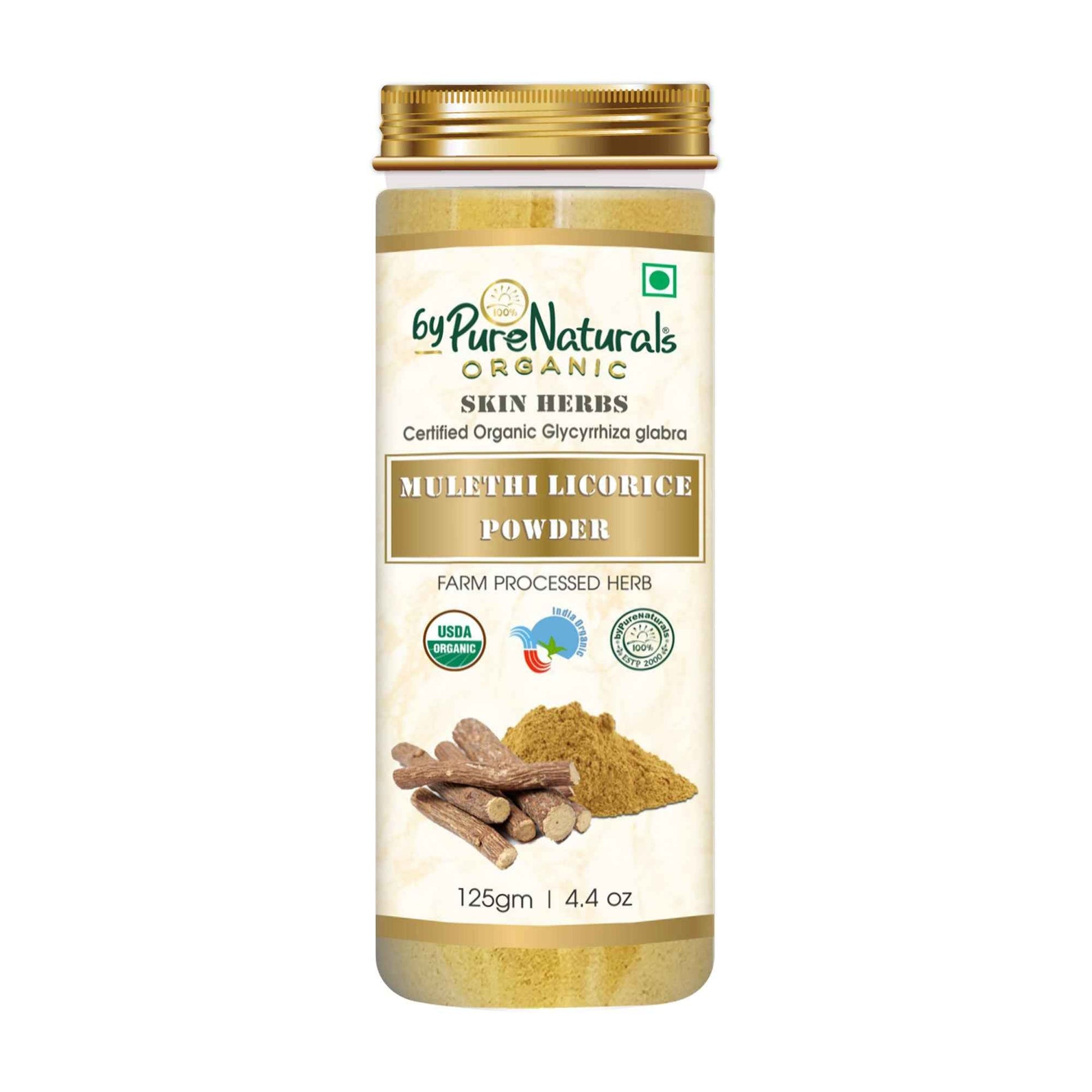 byPureNaturals Organic Mulethi Licorice Powder - Dista