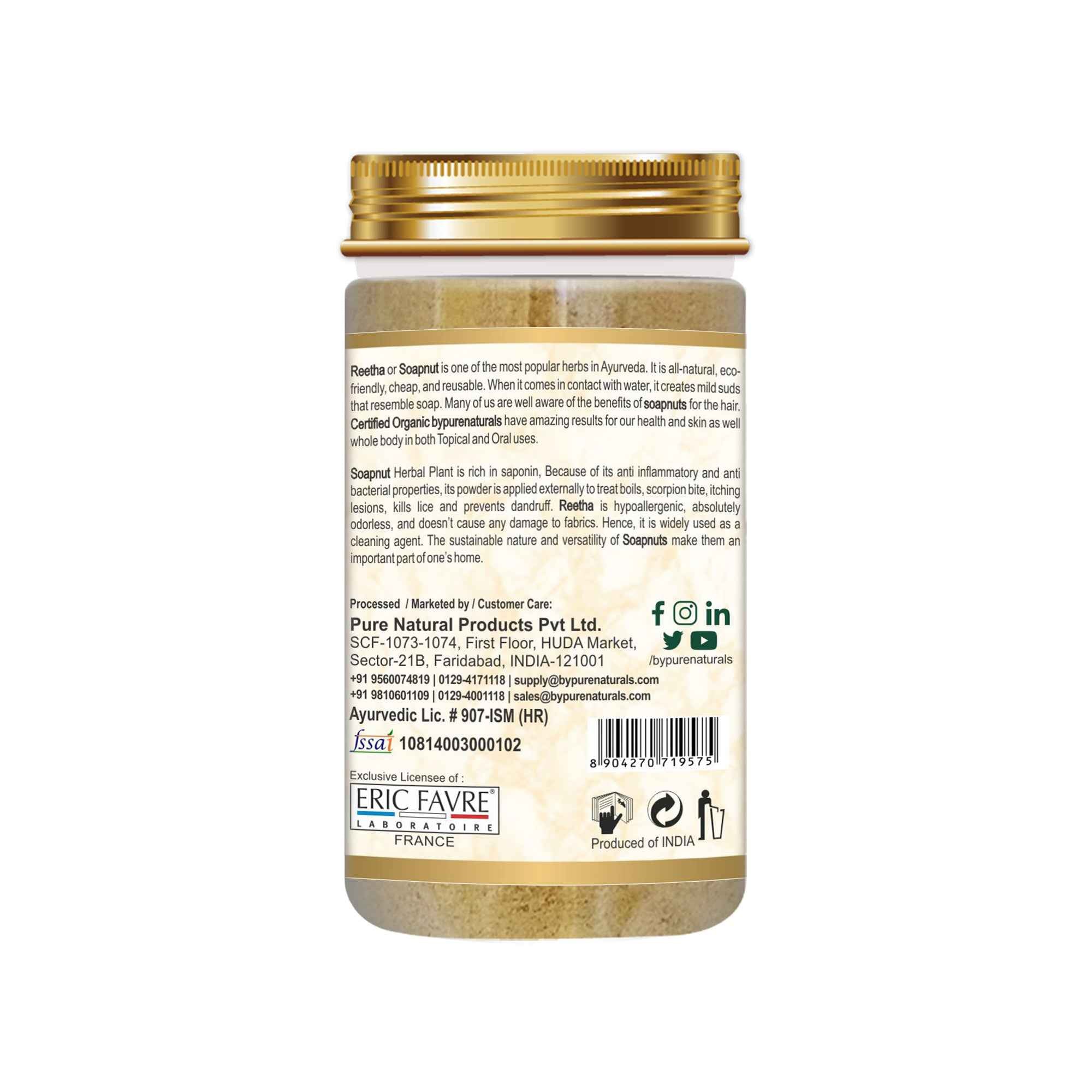 byPureNaturals Organic Reetha Powder - Dista