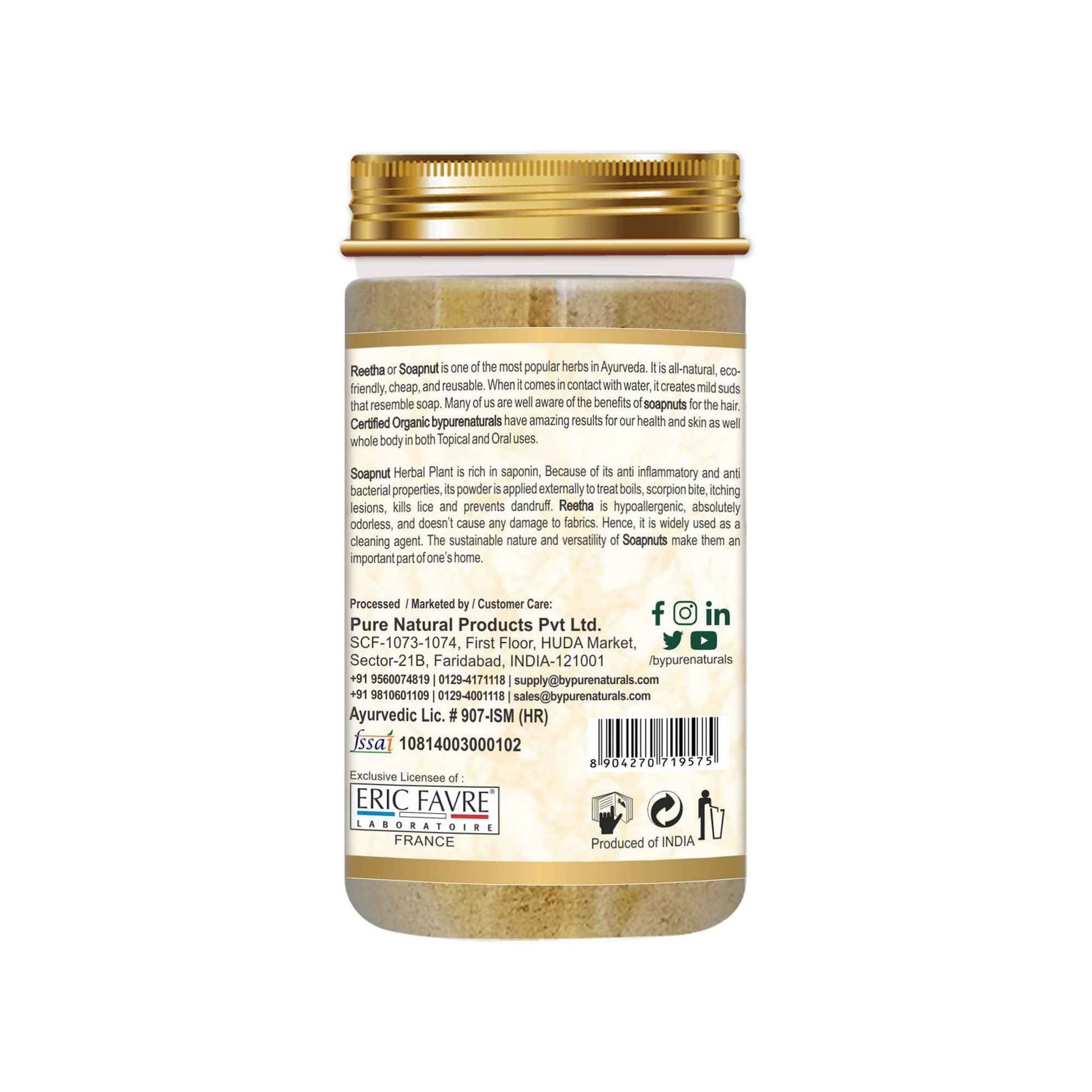 byPureNaturals Organic Reetha Powder - Dista