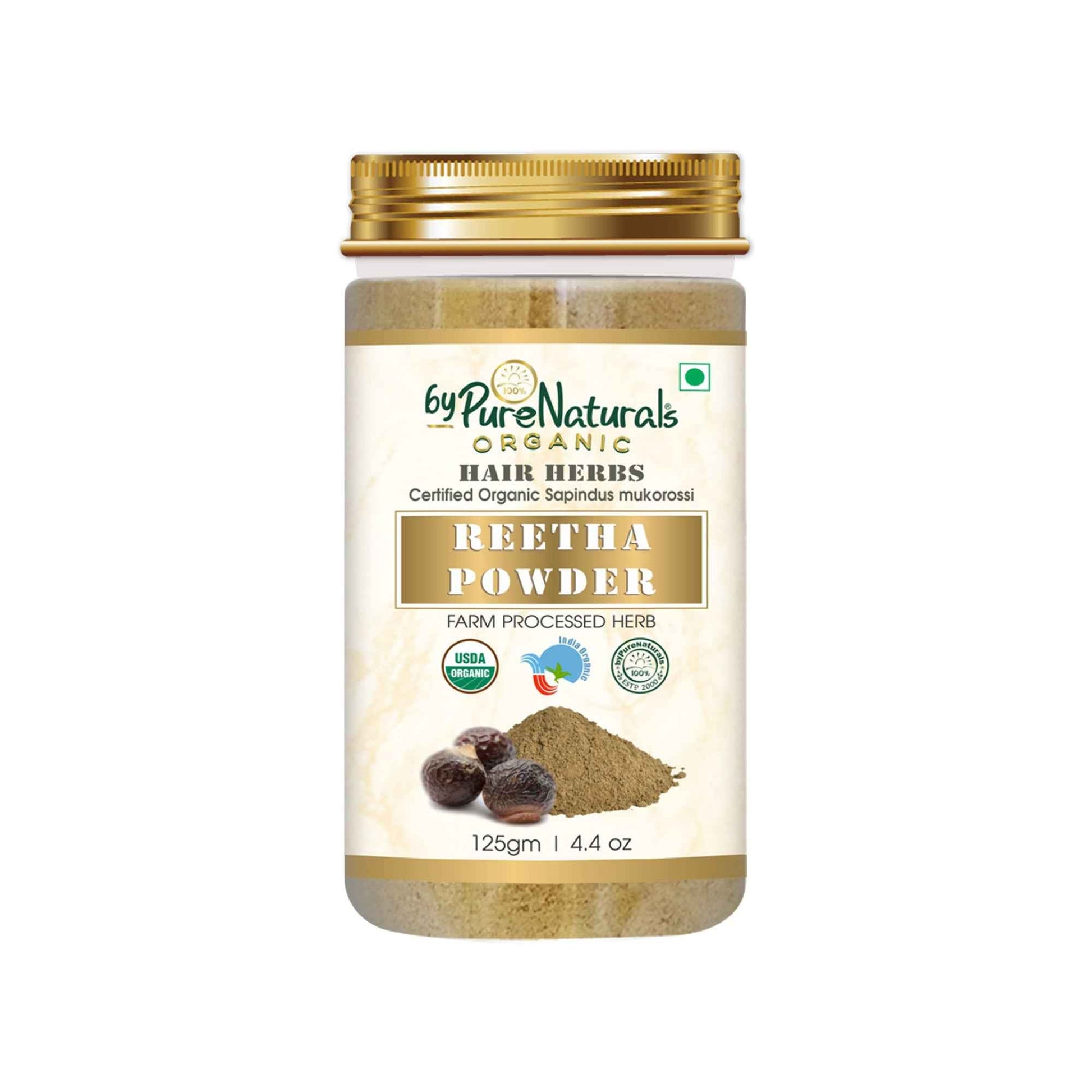 byPureNaturals Organic Reetha Powder - Dista