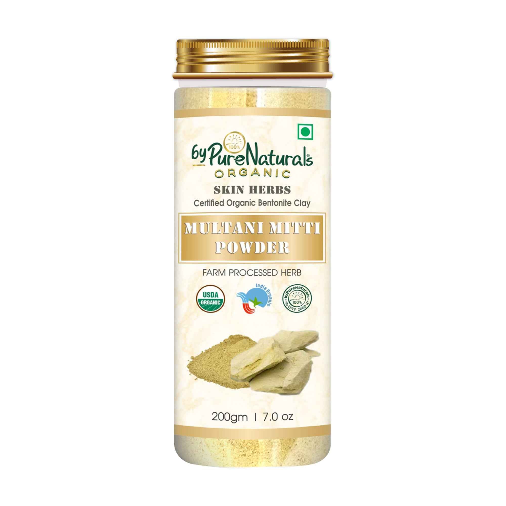 byPureNaturals Organic Multani Mitti Powder - Dista