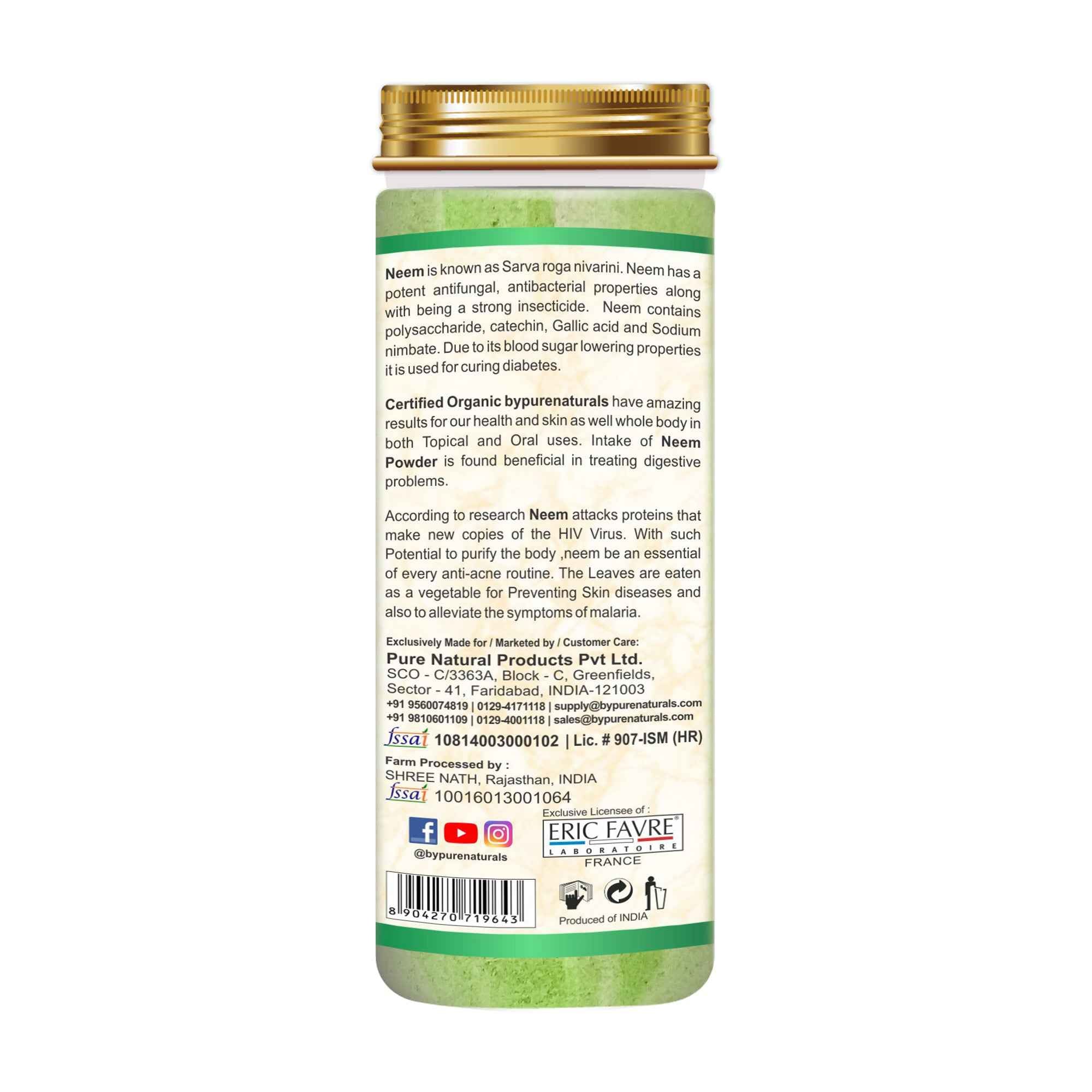 byPureNaturals Organic Neem Powder - Dista