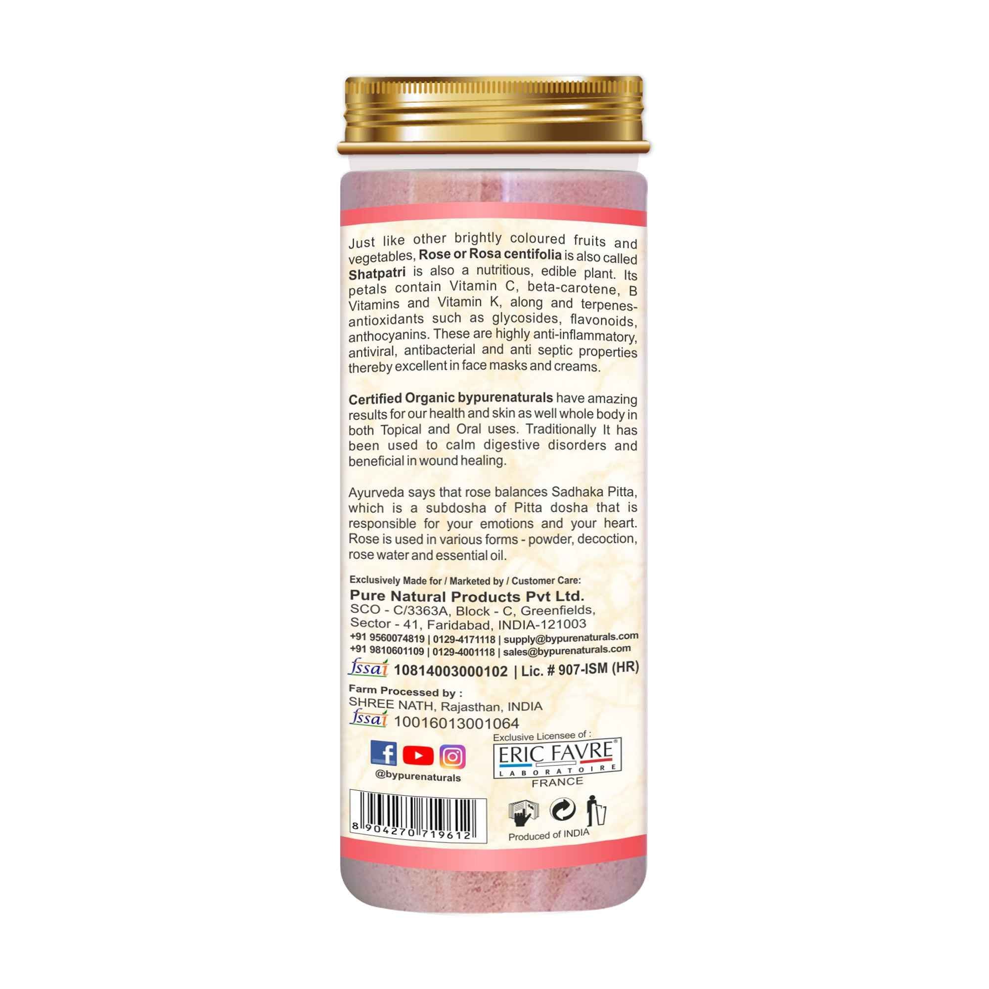 byPureNaturals Organic Rose Petals Powder - Dista