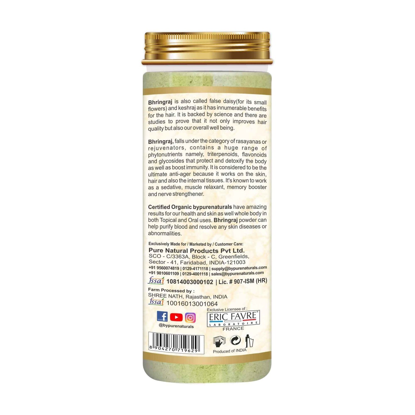 byPureNaturals Organic Bhringraj Powder - Dista