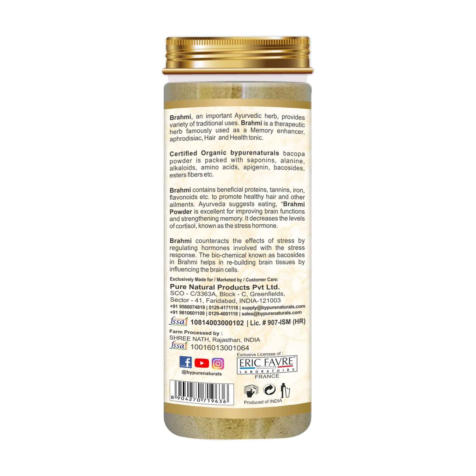 byPureNaturals Organic Brahmi Powder - Dista
