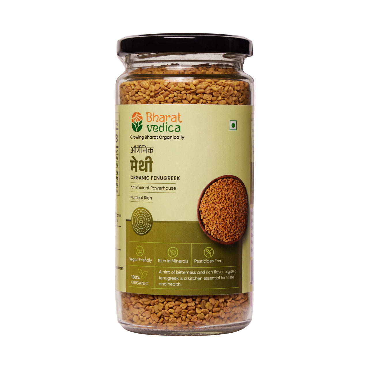 Bharat Vedica Organic Fenugreek Seeds - Methi Dana - Distacart