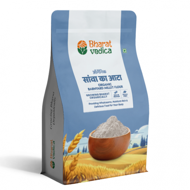 Bharat Vedica Organic Barnyard Millet Flour - Organic Sava ka Atta - Distacart