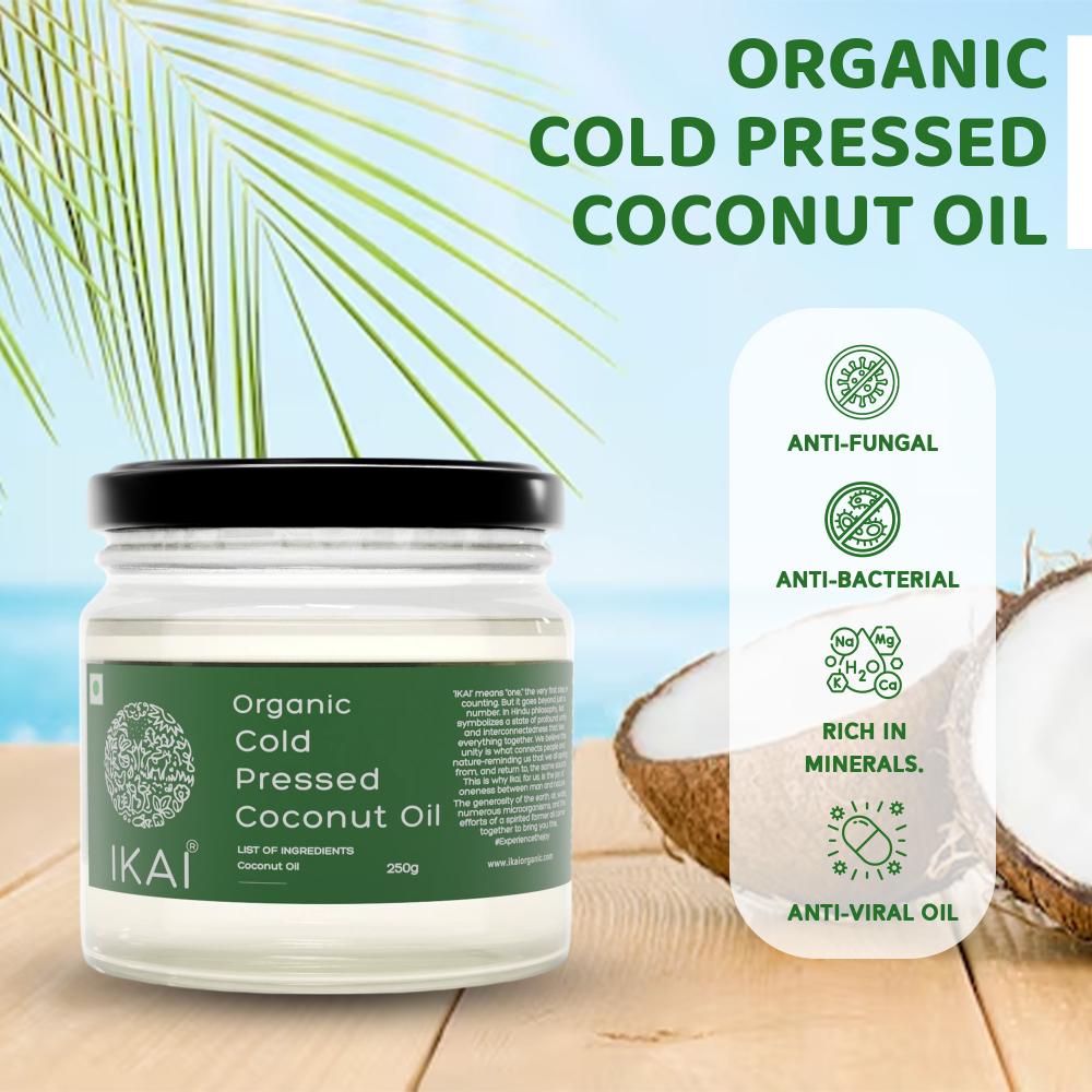 IKAI Organic Cold Pressed Coconut Oil - Distacart