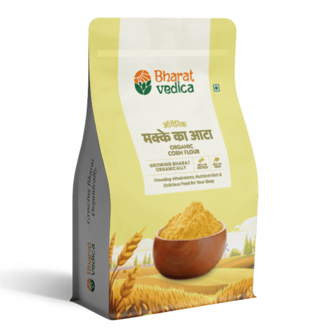 Bharat Vedica Organic Corn Flour - Organic Makki ka Atta - Distacart