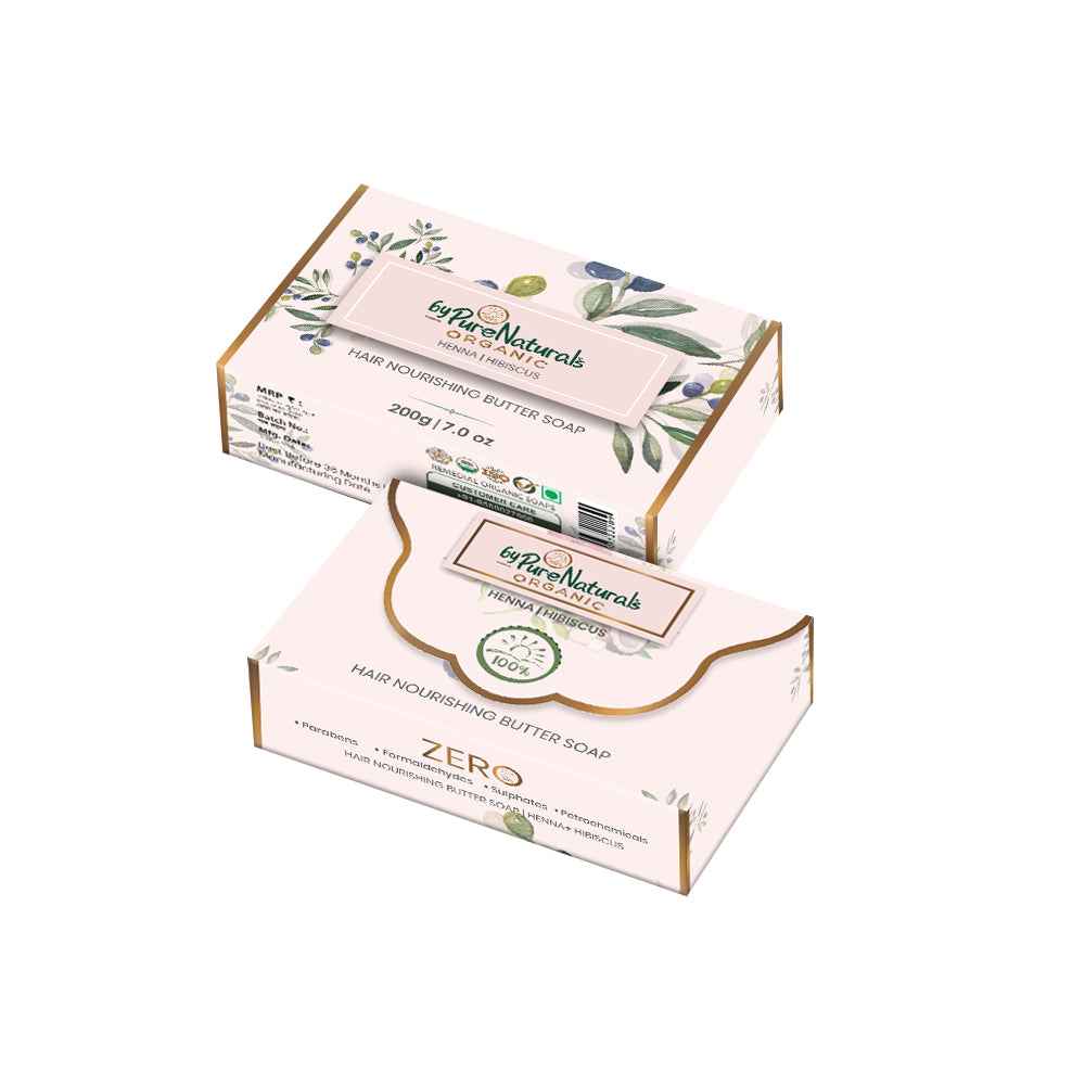 byPureNaturals Organic Shea Butter Henna & Hibiscus Soap - Dista