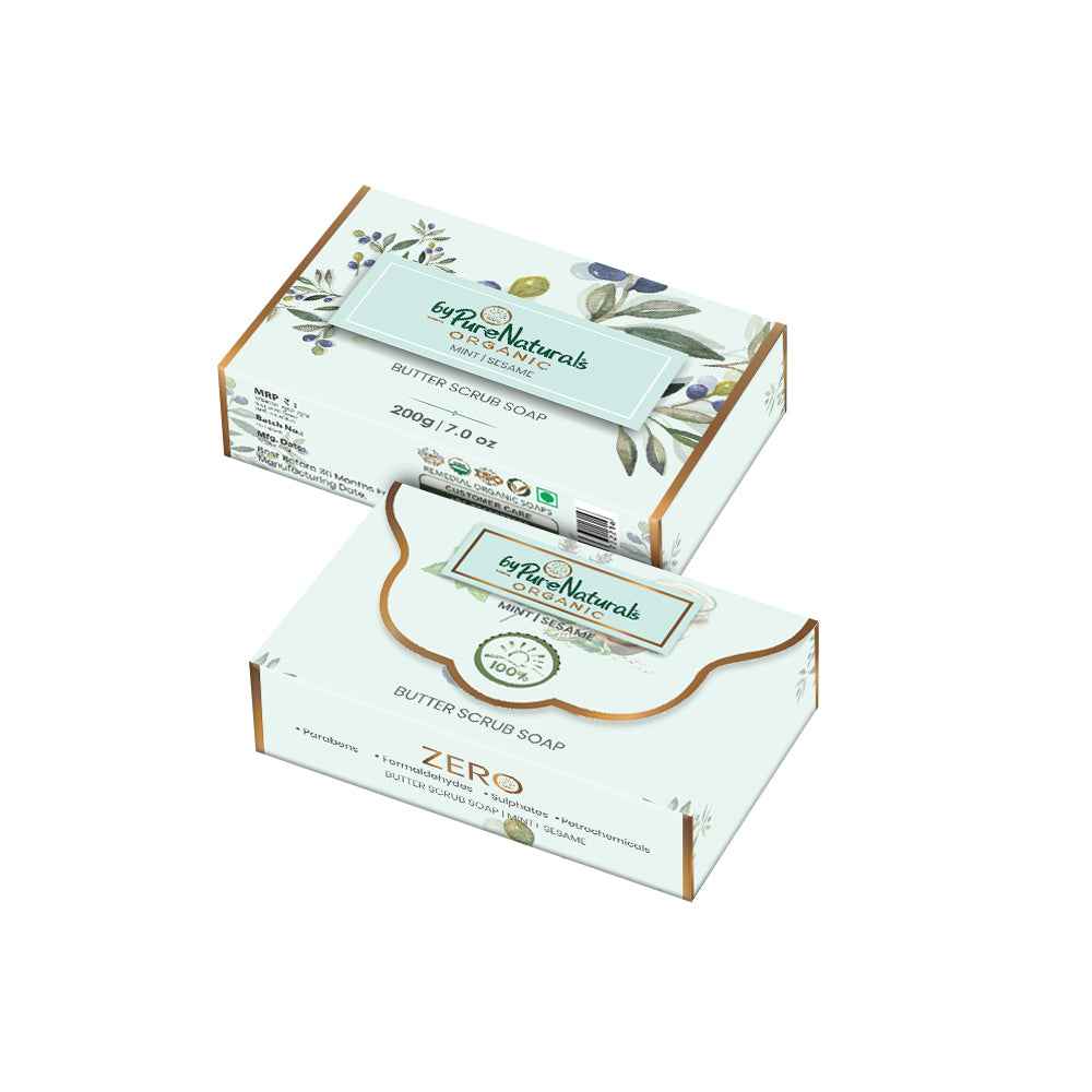 byPureNaturals Organic Shea Butter Mint & Sesame Soap - Dista