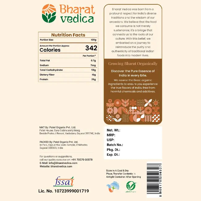 Bharat Vedica Organic Red Lentils - Organic Masoor Dal - Distacart