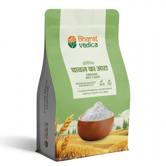 Bharat Vedica Organic Rice Flour - Organic Chawal ka Atta - Distacart