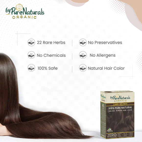 byPureNaturals Organic Pure Natural Powder Hair Colour - 9Bg Burgundy - Dista