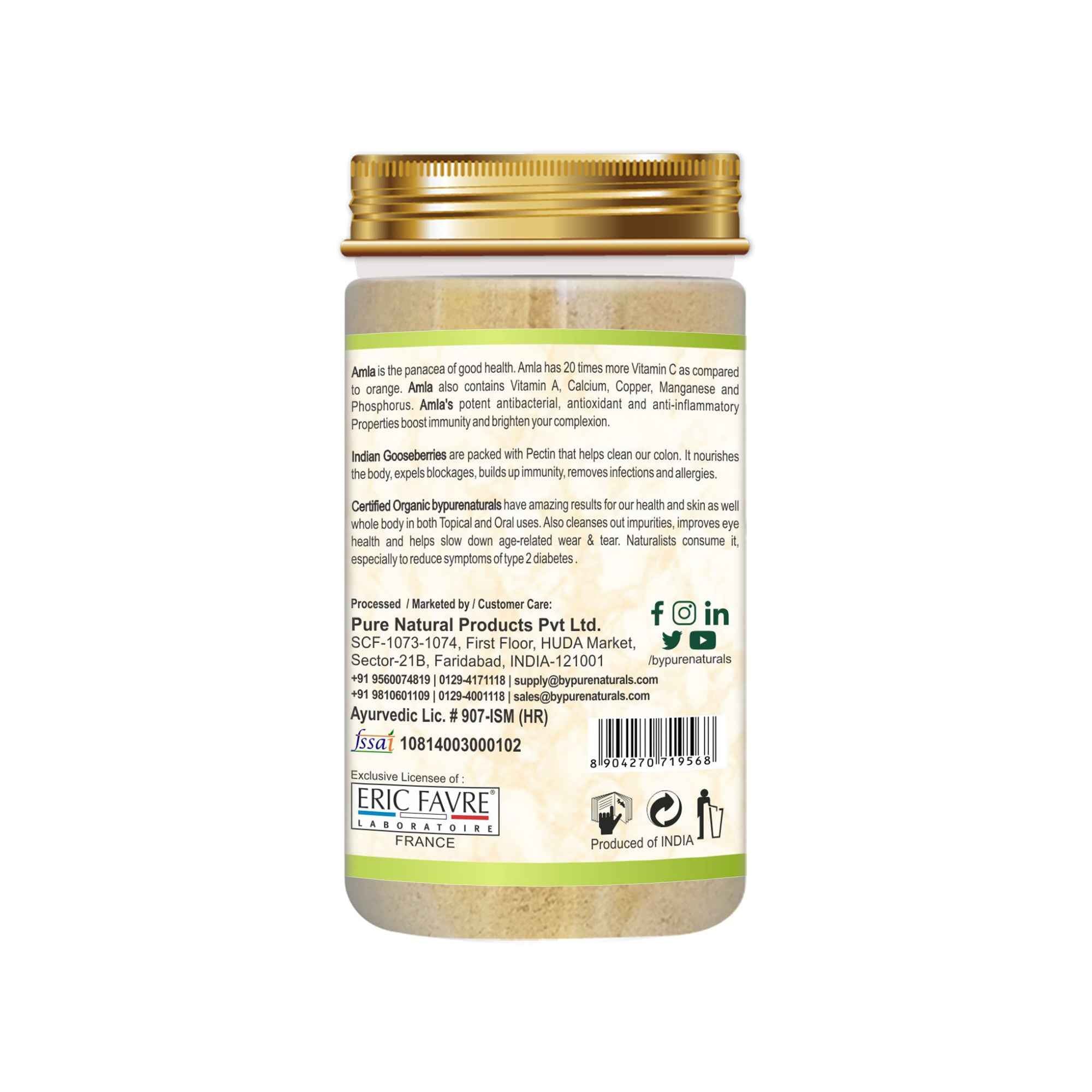 byPureNaturals Organic Amla Powder - Dista