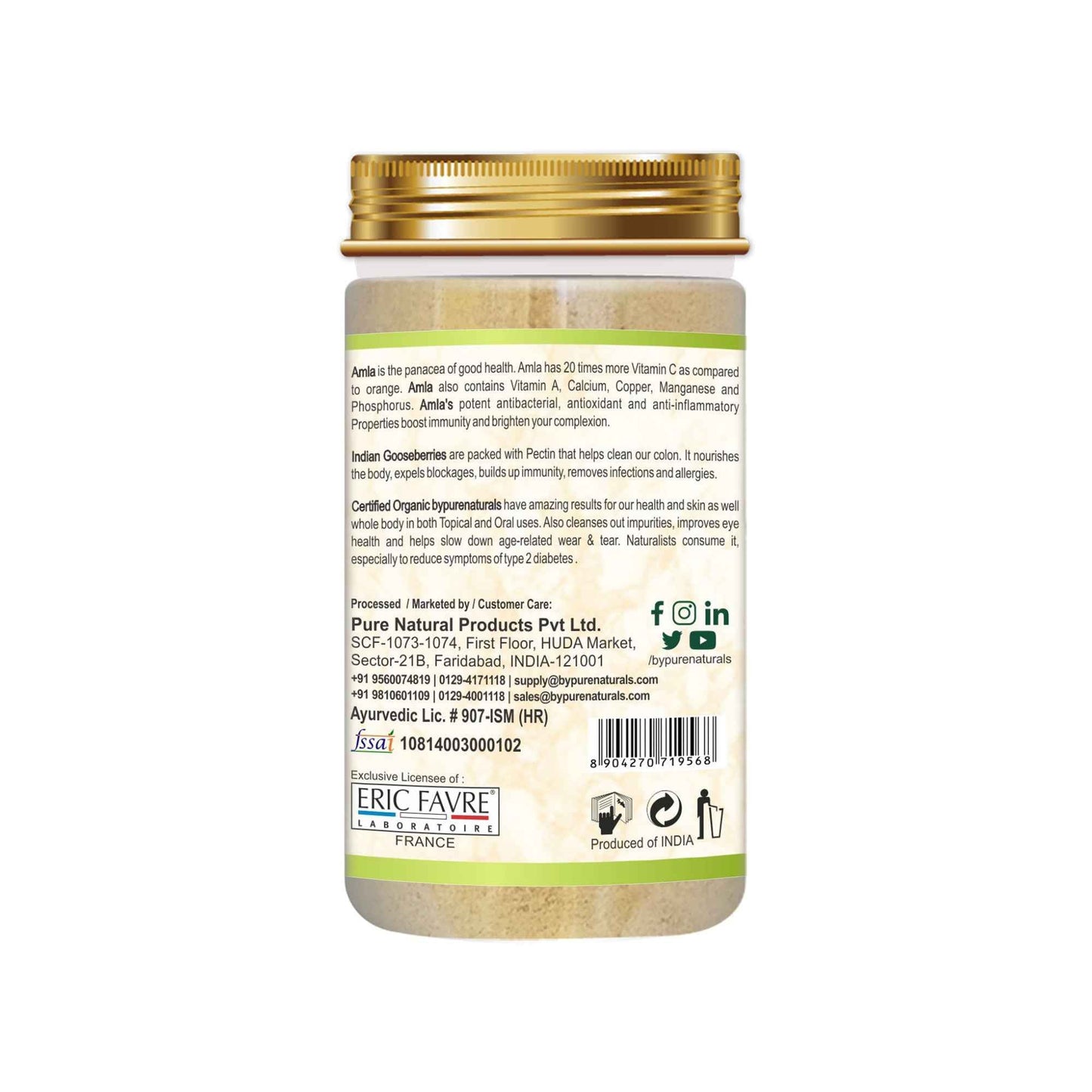 byPureNaturals Organic Amla Powder - Dista