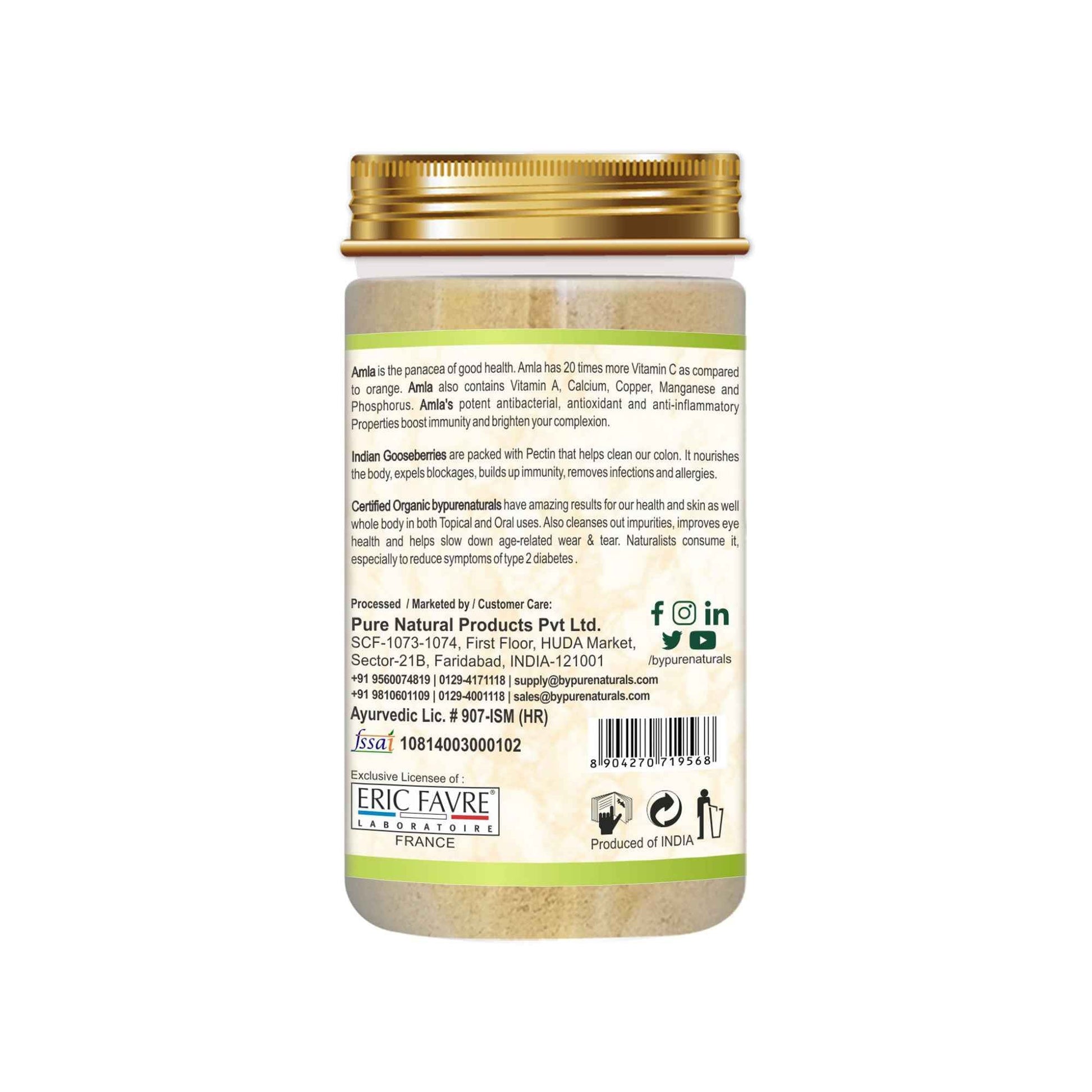 byPureNaturals Organic Amla Powder - Dista