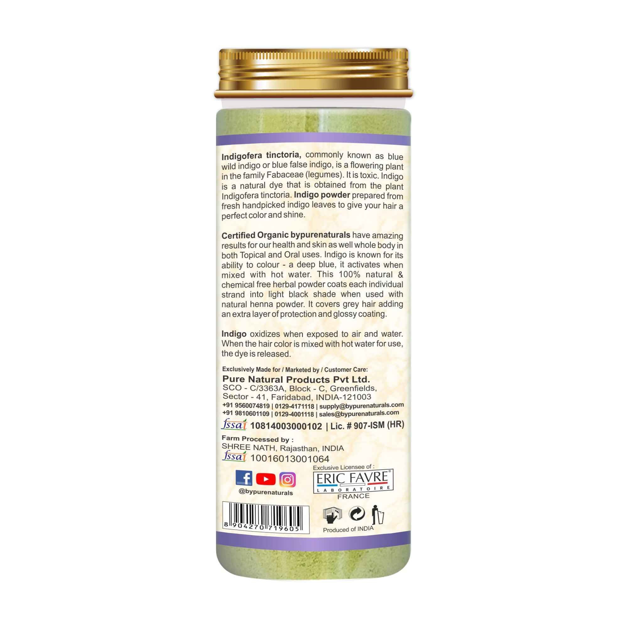 byPureNaturals Organic Indigo Powder - Dista