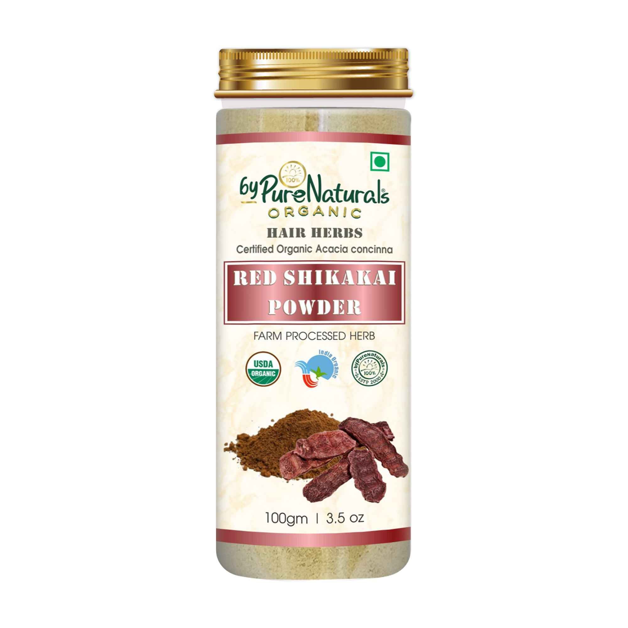 byPureNaturals Organic Red Shikakai Powder - Dista