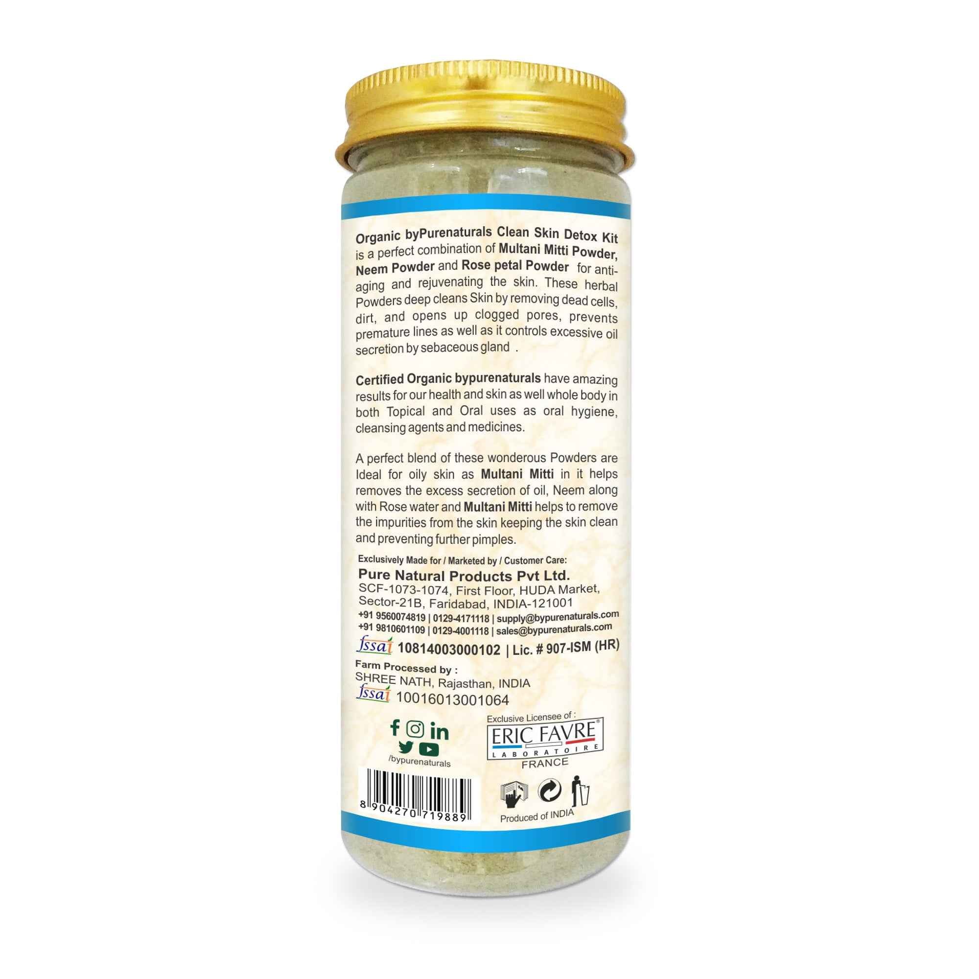 byPureNaturals Organic Skin Detox Kit - Dista