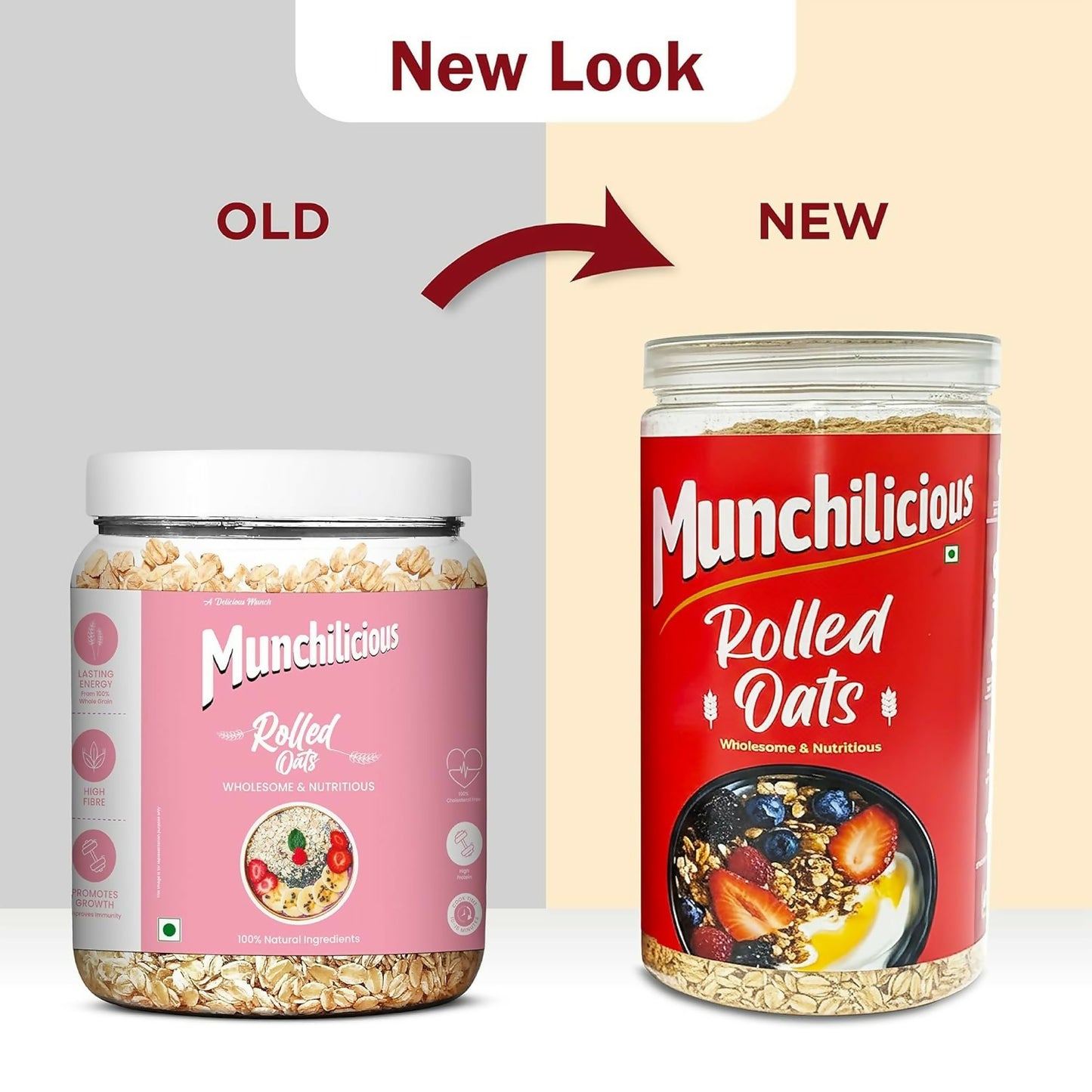 Munchilicious 100% Whole Grain Jumbo Oats - Distacart
