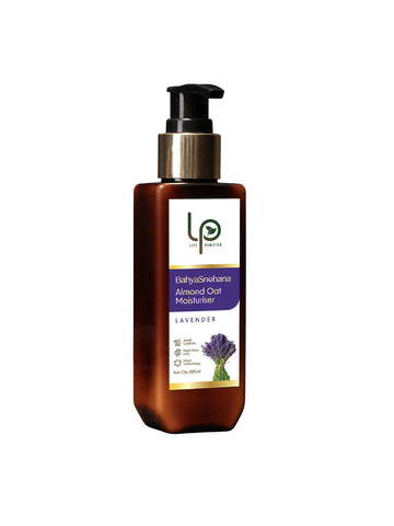 Life Purified Bahyasnehana Almond Oat Moisturiser - Body Lotion - Lavender - Distacart